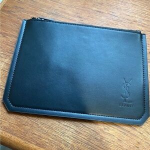 YSL Beauté Black Leather Pouch